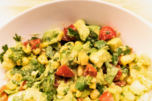 Grilled Salmon with Avocado Salsa